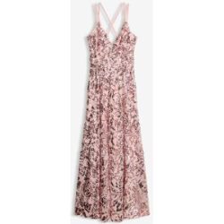bonprix Abendkleid mit Paillettenstickereirosa 50Damen