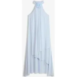 bonprix Maxikleid mit Blumen-Applikationblau 40Damen