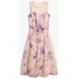 bonprix Midikleid aus zartem Tüllrosa 48Damen