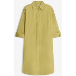 bonprix Hemdblusenkleid aus Baumwoll-Popelinegrün 52Damen