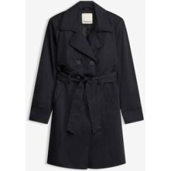 bonprix Trenchcoat mit abnehmbarem Bindegürtel, 2-Reiher