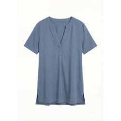 bonprix Long-Tunika aus reiner Viskoseblau 44Damen