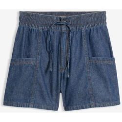 bonprix Jeans-Shorts High Waist, Bequembundblau 38Damen