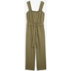 bonprix Jersey-Jumpsuit aus Baumwoll-Mixgrün 44Damen