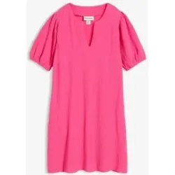 bonprix Kurzes Kleid aus Musselinpink 52Damen