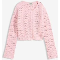 bonprix Ajour-Strickjackerosa 48Damen