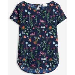 bonprix Shirtbluse figurumspielende Passform, abgerundeter, hinten etwas längerer Saum