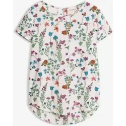 bonprix Shirtbluse figurumspielende Passform, abgerundeter, hinten etwas längerer Saum