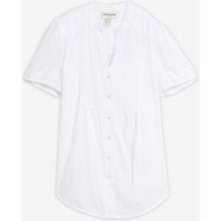 bonprix Bluse mit Lochstickereiweiß 50Damen