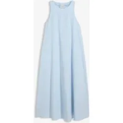 bonprix Ausgestelltes Midikleid aus Viskose-Mixblau 48Damen
