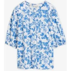 bonprix Bluse aus reiner Baumwolleweiß 48Damen