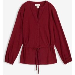 bonprix Bluse aus strukturiertem Crinklerot 44Damen