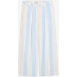 bonprix Palazzo-Hose in Leinen-Optikweiß 38Damen