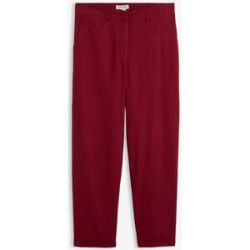 bonprix Barrel-Hose aus Leinen-Viskose-Mixrot 48Damen