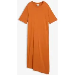 bonprix Shirtkleid mit asymmetrischem Saum aus Modal-Mixorange 44Damen