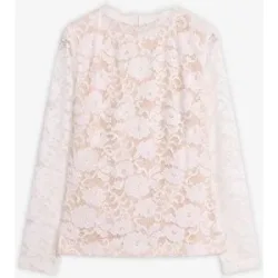 bonprix Langarmshirt mit romantischem Blumenmuster, schmale Passform