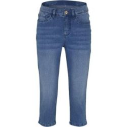 bonprix Capri-Ultra-Soft-Jeansblau 52Damen
