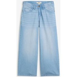 bonprix Leichte Wide-Leg-Jeans Mid Waist, Bequembundblau 52Damen