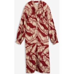 bonprix Kaftan-Kleid aus fließender Viskoserot 48Damen