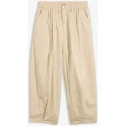 bonprix Barrel-Hose aus Baumwoll-Mixbeige 44Damen