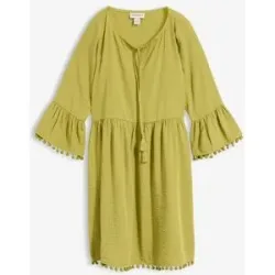 bonprix Kleid aus fließender Viskosegrün 40Damen