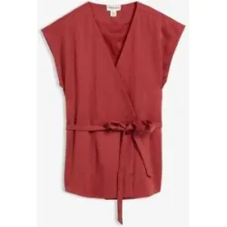 bonprix Westentop mit Gürtel aus Viskose-Mixrot 48Damen