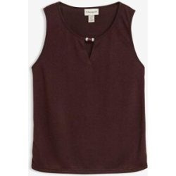 bonprix Stricktop mit Perlendetailbraun 48Damen
