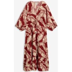 bonprix Kaftan-Kleid aus fließender Viskoserot 42Damen