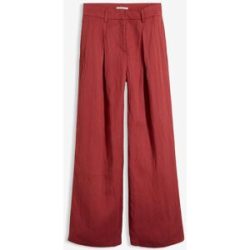 bonprix Sommerliche Bundfaltenhose aus Viskose-Mixrot 44Damen