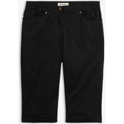 bonprix Baumwoll-Bermuda mit Bequembundschwarz 38Damen