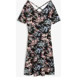 bonprix Knieumspielendes Jerseykleid in A-Linieschwarz 44Damen