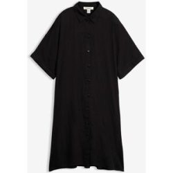 bonprix Blusenkleid aus feiner Viskoseschwarz 50Damen