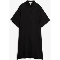 bonprix Blusenkleid aus feiner Viskoseschwarz 40Damen
