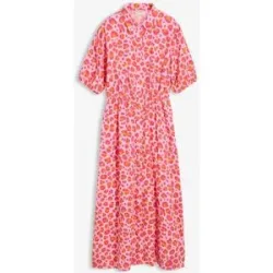 bonprix Blusenkleid aus luftigem Musselinrosa 50Damen