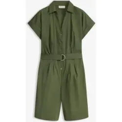 bonprix Jumpsuit mit Bindegürtelgrün 44Damen
