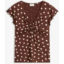 bonprix Shirt aus Viskose-Mixbraun 40Damen