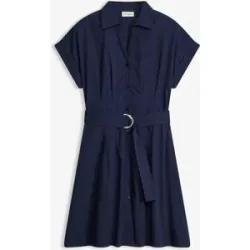 bonprix Blusenkleid aus reiner Baumwolleblau 52Damen
