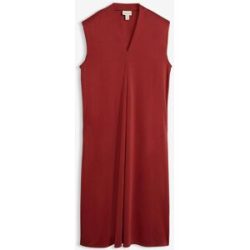 bonprix Jerseykleid aus Viskose-Mix mit Schulterpolsterrot 40Damen