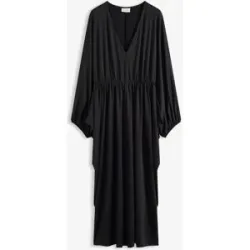bonprix Midikleid mit tiefem Ausschnittschwarz 44Damen