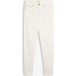 bonprix Mom Jeans Mid Waist, longweiß 44Damen