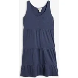 bonprix Baumwoll Jerseykleid, kurzblau 32Damen