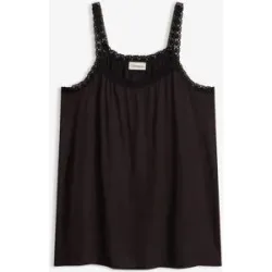 bonprix Top aus fließender Viskoseschwarz 52Damen