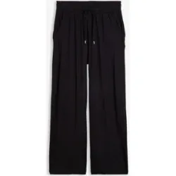 bonprix Jersey- Hose aus fließendem Viskose-Mixschwarz 48Damen
