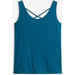 bonprix Jersey-Top aus reiner Bio-Baumwollepetrol 36Damen