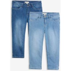bonprix Capri-Jeans, 2er-Packblau 46Damen