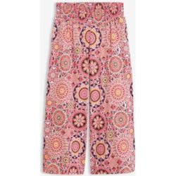 bonprix Weite Jersey-Culotte mit breitem Smockbund, 7/8-Längeschwarz 36Damen