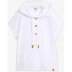 bonprix Kapuzen-Henleyshirtweiß 40Damen