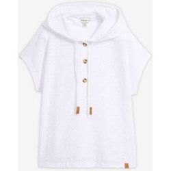 bonprix Henleyshirt lockerer Schnitt, Oversize-Passform, mit Kapuze, Kurzarm-Design