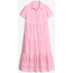 bonprix Tunika-Kleid aus reiner Baumwolle mit Lochstickereirosa 46Damen