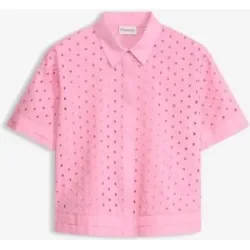 bonprix Bluse mit Lochstickereirosa 50Damen